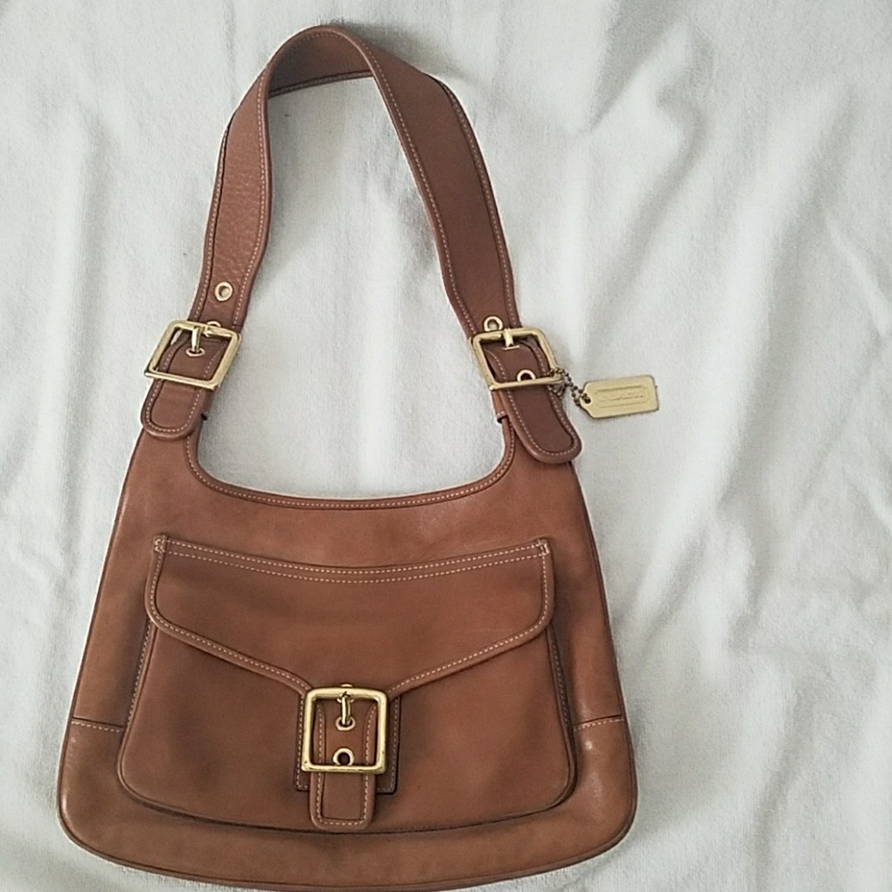 Coach purse Tan Soft Leather